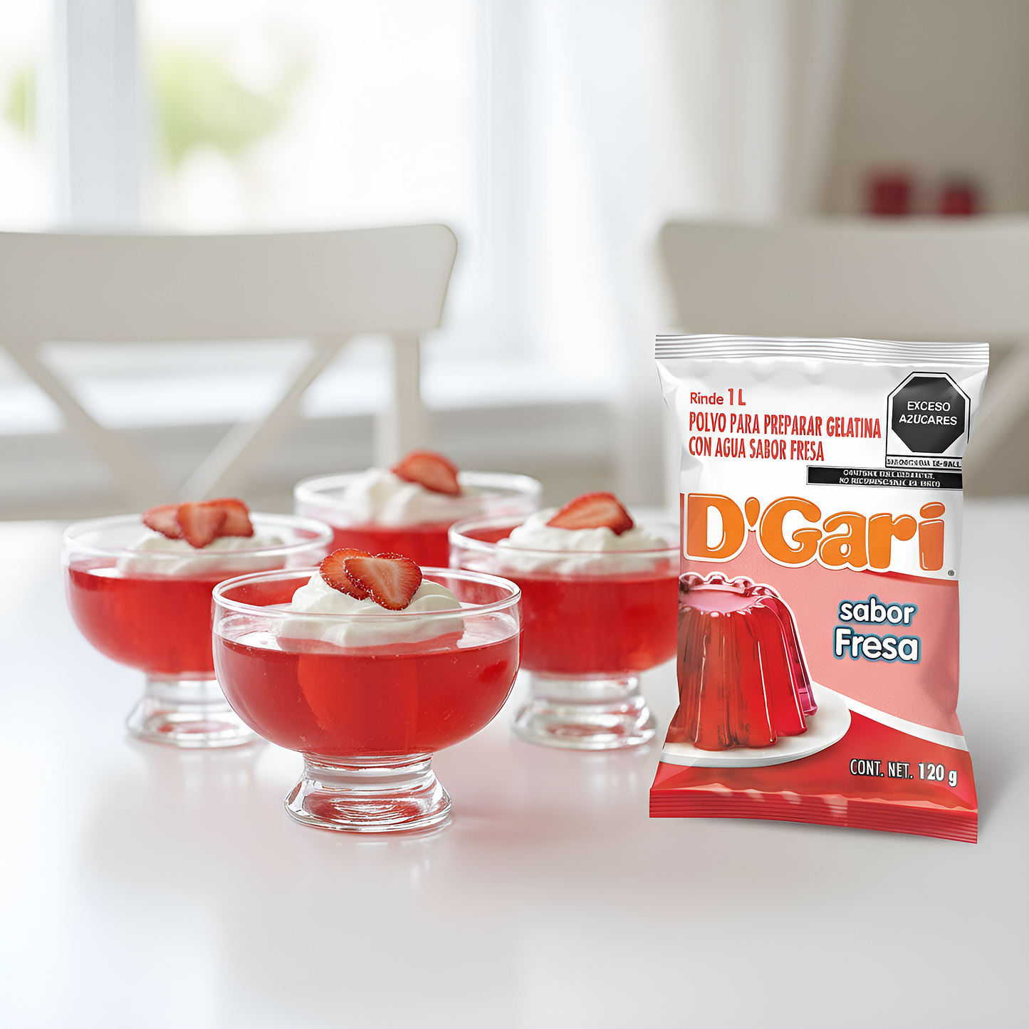 Gelatina D'Gari Sabor Fresa 120 g