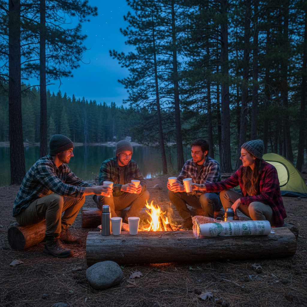 Vasos Eco Unicel en camping